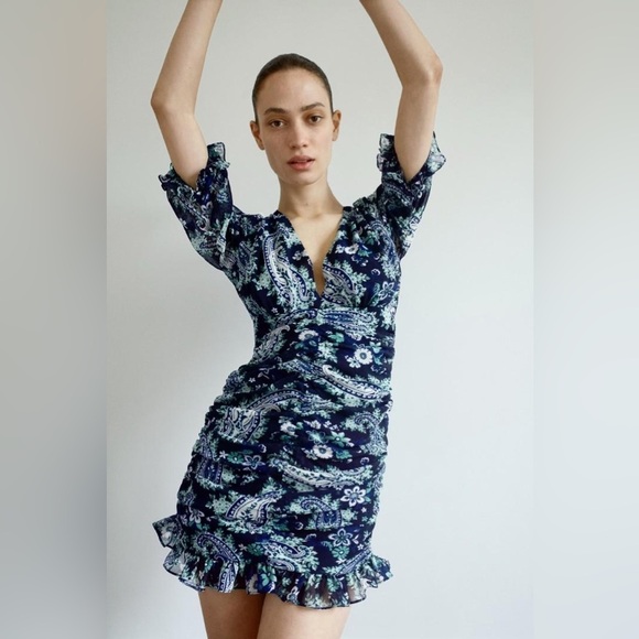 ZARA Draped Mini Dress - Picture 1 of 16